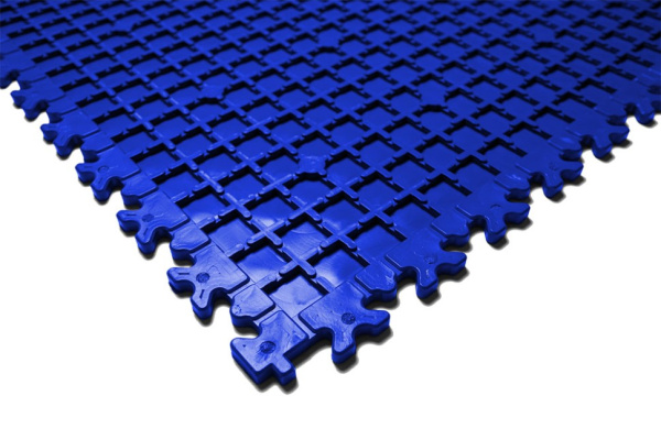 Плитка ПВХ Standart Diamond, 7 мм, 500*500, синий