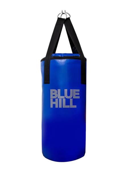 Детский боксерский мешок BLUE HILL 50 см, диаметр 29 см, 10 кг, синий