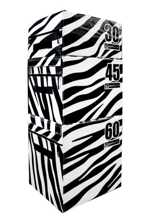 Плиобоксы SportPanda, комплект 3 шт. зебра – фото