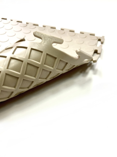 Плитка ПВХ Mini Prom, 5 мм, 250*250, бежевый