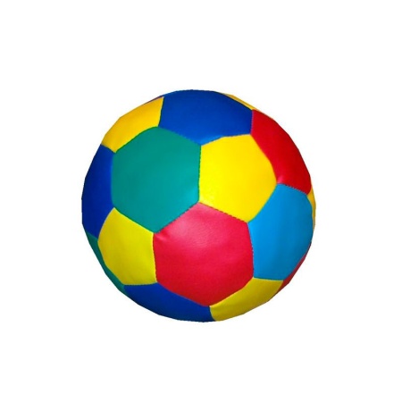 Мяч мягконабивной, диаметр 65 см, Разноцветный