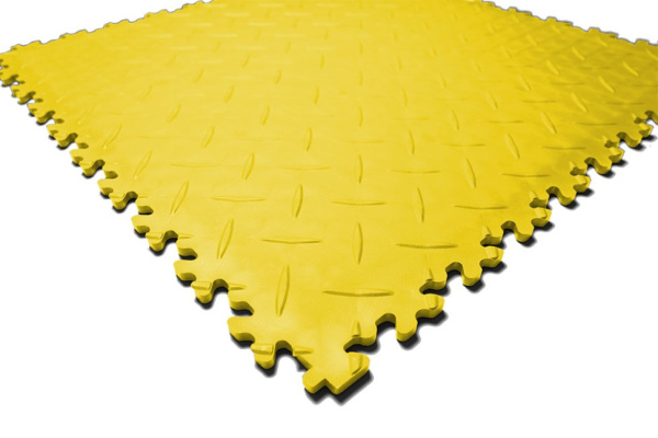 Плитка ПВХ Standart Diamond, 7 мм, 500*500, жёлтый