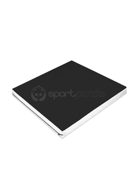  Мат гимнастический SportPanda, 1 х 1 х 0.1 м, тент ПВХ + поролон, 18 кг/м3, чёрный/белый