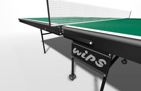 Стол теннисный WIPS Royal Outdoor - С, влагостойкий, на роликах с усилением игрового поля и встроенной сеткой – фото