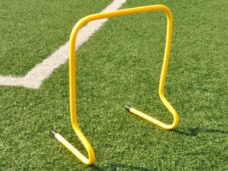Барьер тренировочный футбольный FT-M50, 45 х 49 см, жёлтый – фото