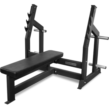 Скамья для жима горизонтальная BRONZE GYM AL-304, профессиональная – фото