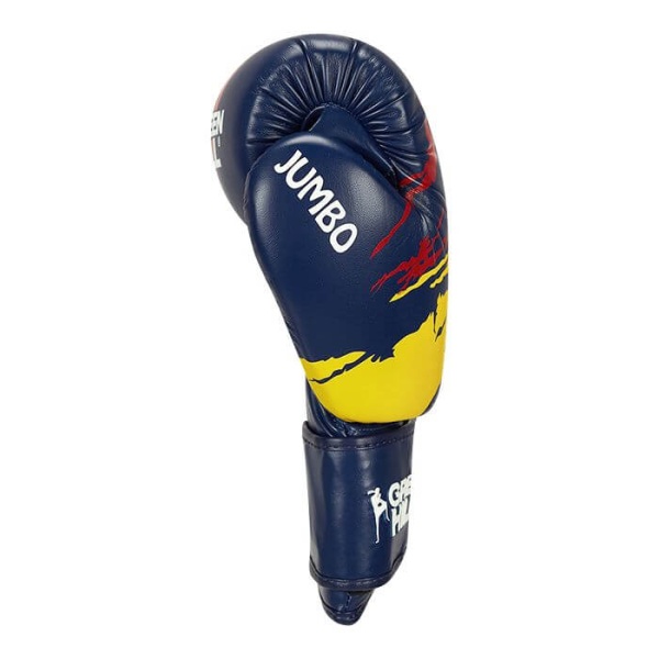 Перчатки для тайского бокса Green Hill JUMBO, тренировочные, сине-жёлтый – фото