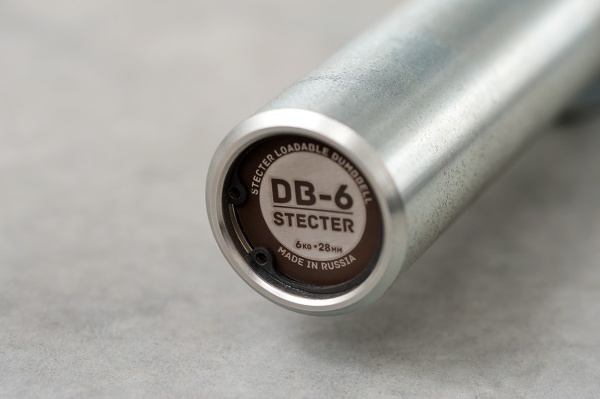 Гриф гантельный STECTER DB-6, Ø50 мм, хромированный – фото