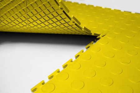 Плитка ПВХ Standart Prom, 9 мм, 500*500, жёлтый