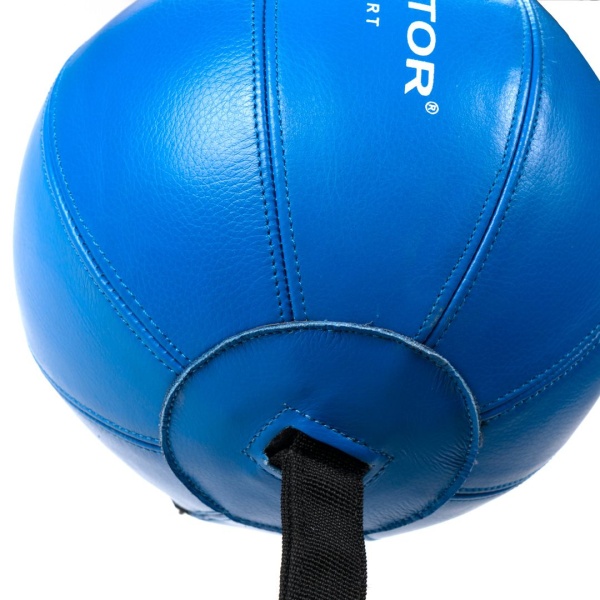Пневмогруша боксерская Double End Bag, 22 см, на растяжках, синий – фото