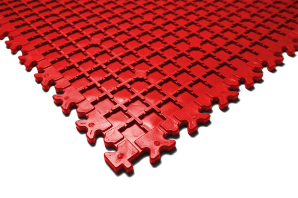 Плитка ПВХ Standart Diamond, 7 мм, 500*500, красный