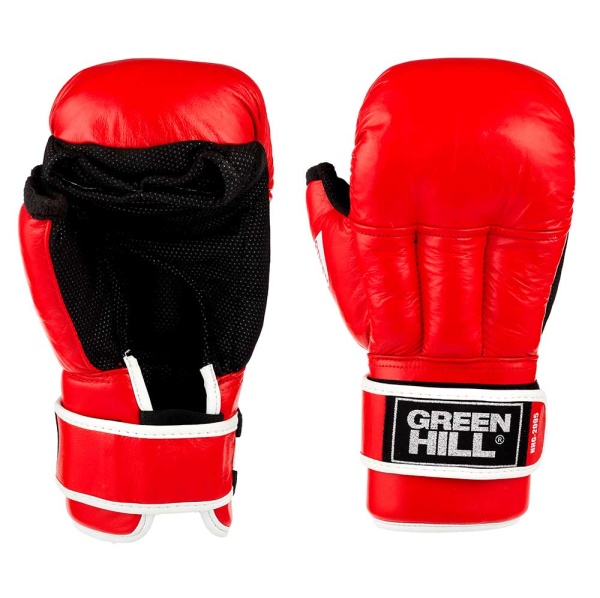 Перчатки для рукопашного боя Green Hill HHG-2095, для тренировок и соревнований, красный – фото