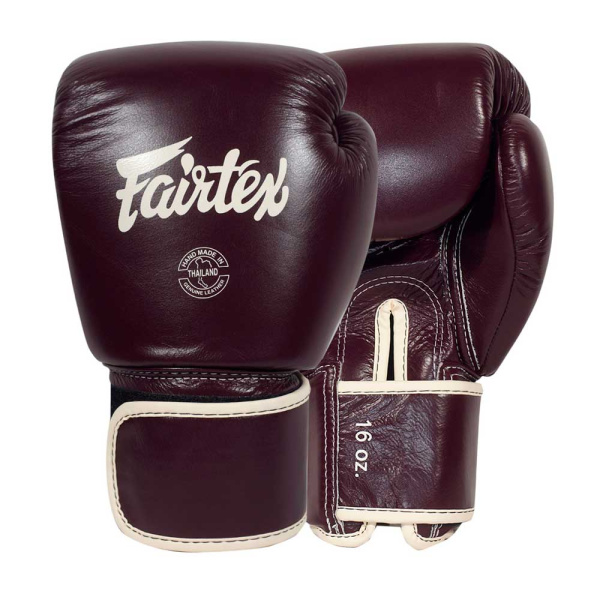 Боксерские перчатки Fairtex BGV16, женские, тренировочные, тёмно-бордовый – фото