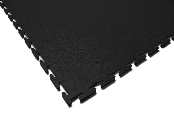 Плитка ПВХ Standart Skin, 500*500, чёрный – фото