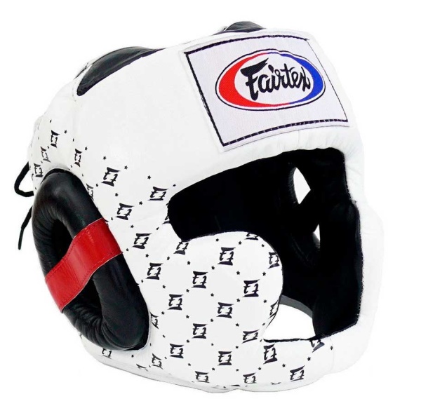  Шлем боксерский Fairtex HG10, тренировочный, для спаррингов, M, белый