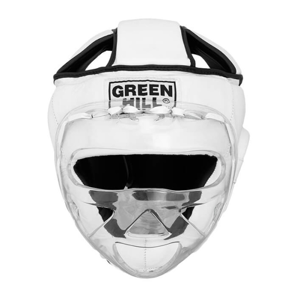 Шлем для карате Green Hill SAFE HGS-4023, с бампером, тренировочный, белый – фото