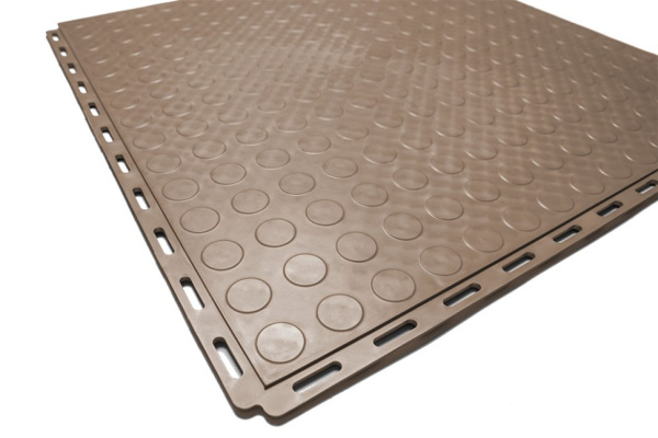 Плитка ПВХ Standart Fix, 6 мм, 500*500, бежевый