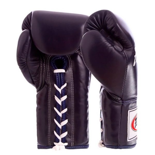 Боксерские перчатки Fairtex BGL6 PRO COMPETITION GLOVES, профессиональные, синий – фото