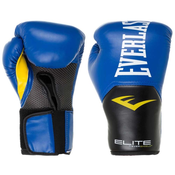 Боксерские перчатки Everlast Elite ProStyle, тренировочные, синий – фото