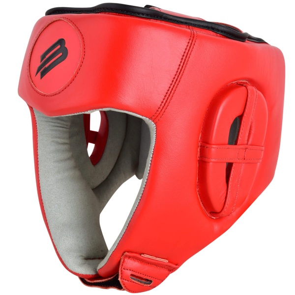 Шлем боксерский BoyBo BH500, для соревнований, красный – фото
