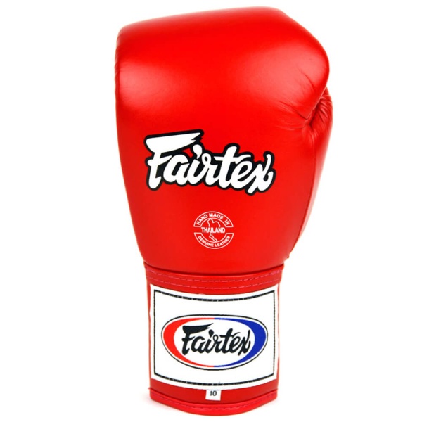 Боксерские перчатки Fairtex BGL6 PRO COMPETITION GLOVES, профессиональные, красный – фото