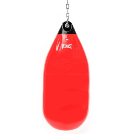 Водоналивной боксерский мешок Everlast Hydrostrike, 95 см, диаметр 37 см, 68 кг, красный – фото