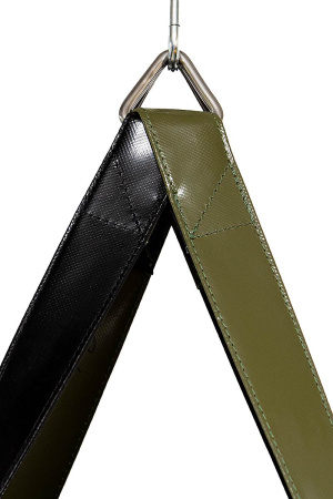 Боксерский мешок SportPanda 180 см, диаметр 40 см, вес 75 кг, черный / оливковый