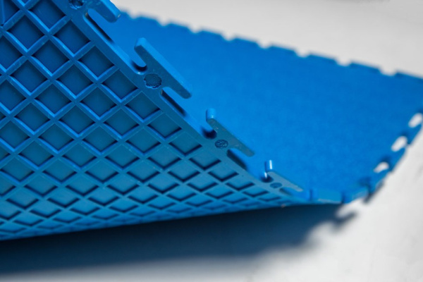 Плитка ПВХ Standart Terra, 500*500, синий – фото