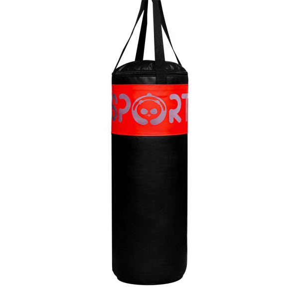Детский боксерский мешок SportPanda 75 см, диаметр 30 см, 15 кг, красный