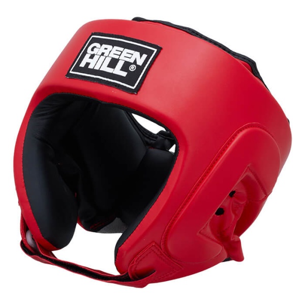 Шлем для кикбоксинга Green Hill PRO, для соревнований, красный – фото