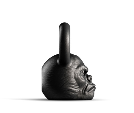 Гиря дизайнерская IRON HEAD «Горилла», 16 кг, чугун – фото