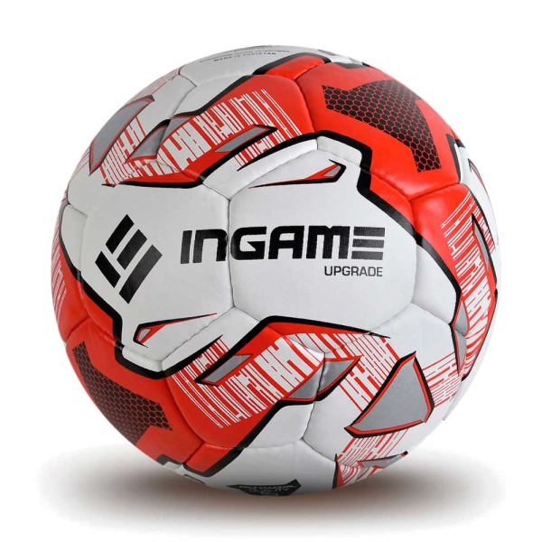 Мяч футбольный INGAME UPGRADE IFB-133, №5, бело-красный – фото