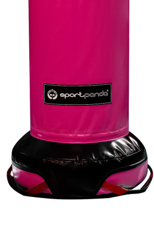 Напольный боксерский мешок SportPanda, ПВХ, 180 см, диаметр 40 см, 61 кг, розовый