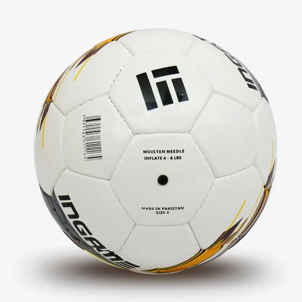 Мяч футбольный INGAME PRO IFB-119, №4, жёлто-серый – фото