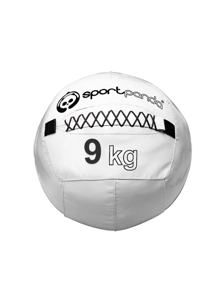 Медбол / медицинбол SportPanda, 9 кг, белый