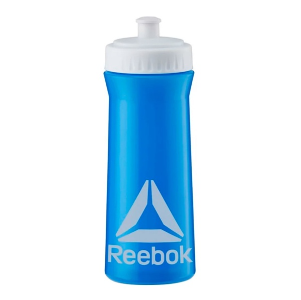 Бутылка для тренировок Reebok RABT11003BLWH, 500 мл, белый-голубой – фото