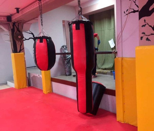  Боксерская груша (мешок) "Шар", 65*50 см, 20 кг, для тайского бокса, оранжевый