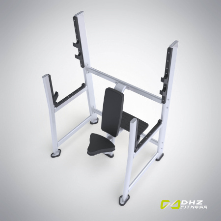 Скамья для вертикального жима штанги (Olympic Seated Bench) E-7051 – фото
