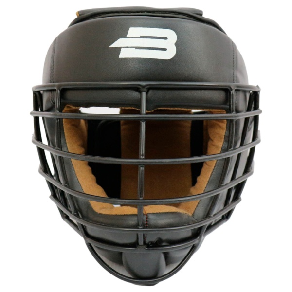 Шлем для рукопашного боя BoyBo Flexy BP2005, с металлической решеткой, чёрный – фото