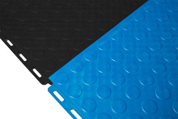 Плитка ПВХ Standart Fix, 6 мм, 500*500, чёрный