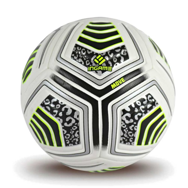 Мяч футбольный INGAME Move, №5, зелёный – фото
