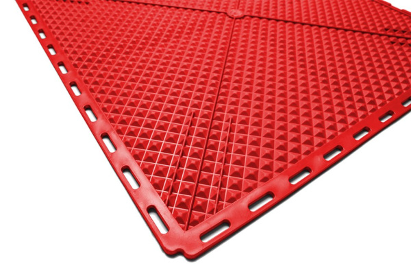 Плитка ПВХ Standart Fix, 6 мм, 500*500, красный