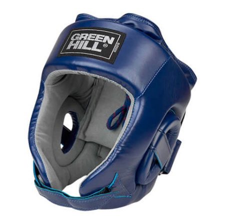 Шлем для рукопашного боя Green Hill NATION HGN-10554, одобренный OFRB, для соревнований, синий – фото
