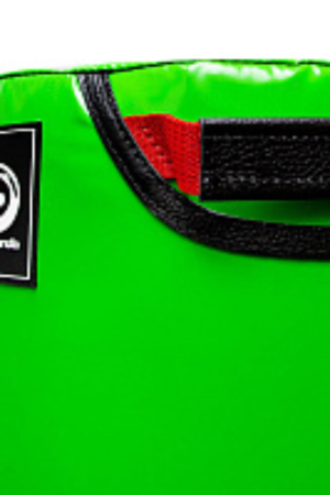 Напольный боксерский мешок SportPanda, ПВХ, 180 см, диаметр 45 см, 78 кг, чёрный / зелёный