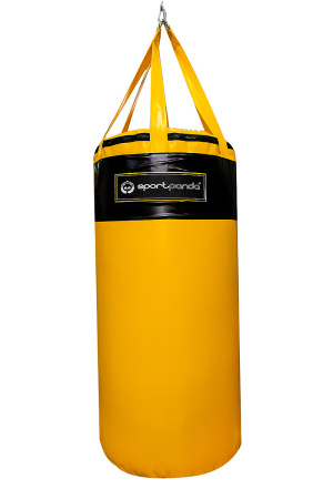 Боксерский мешок SportPanda 100 см, диаметр 45 см, вес 40 кг, желтый