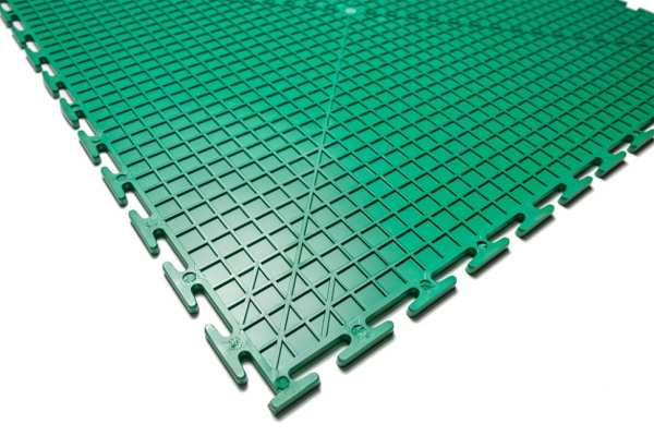 Плитка ПВХ Standart Flat, 5 мм, 500*500, зелёный