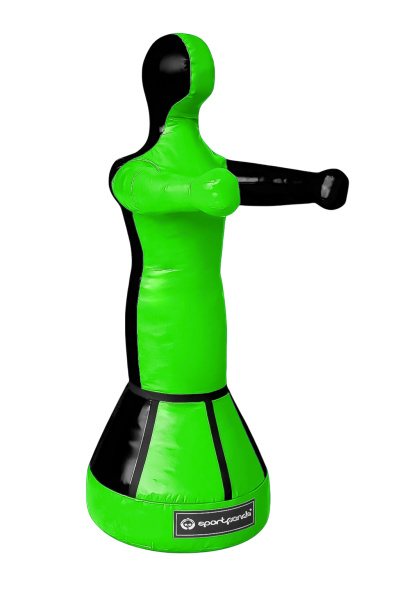 Манекен для бокса и спарринга Герман 180 см, 105 кг, салатовый/чёрный