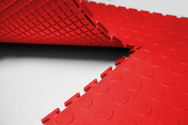 Плитка ПВХ Standart Prom, 5 мм, 500*500, красный