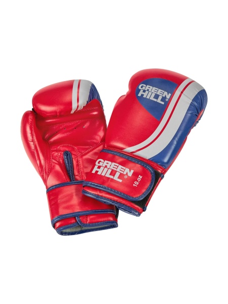 Боксерские перчатки Green Hill KNOCKOUT BGK-2266, тренировочные, красный – фото