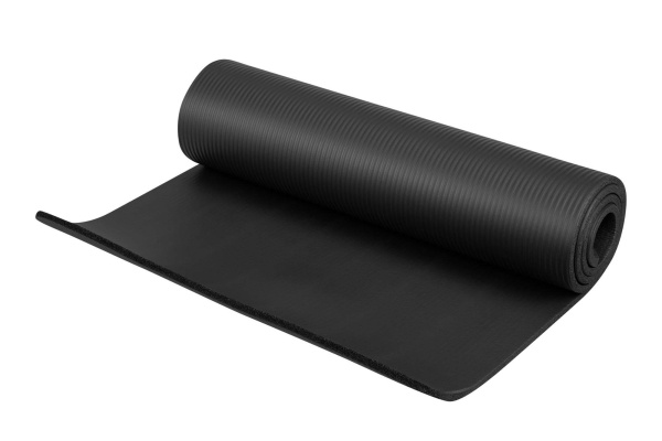 Коврик для фитнеса и йоги Green Hill, 4 мм, каучук, чёрный – фото